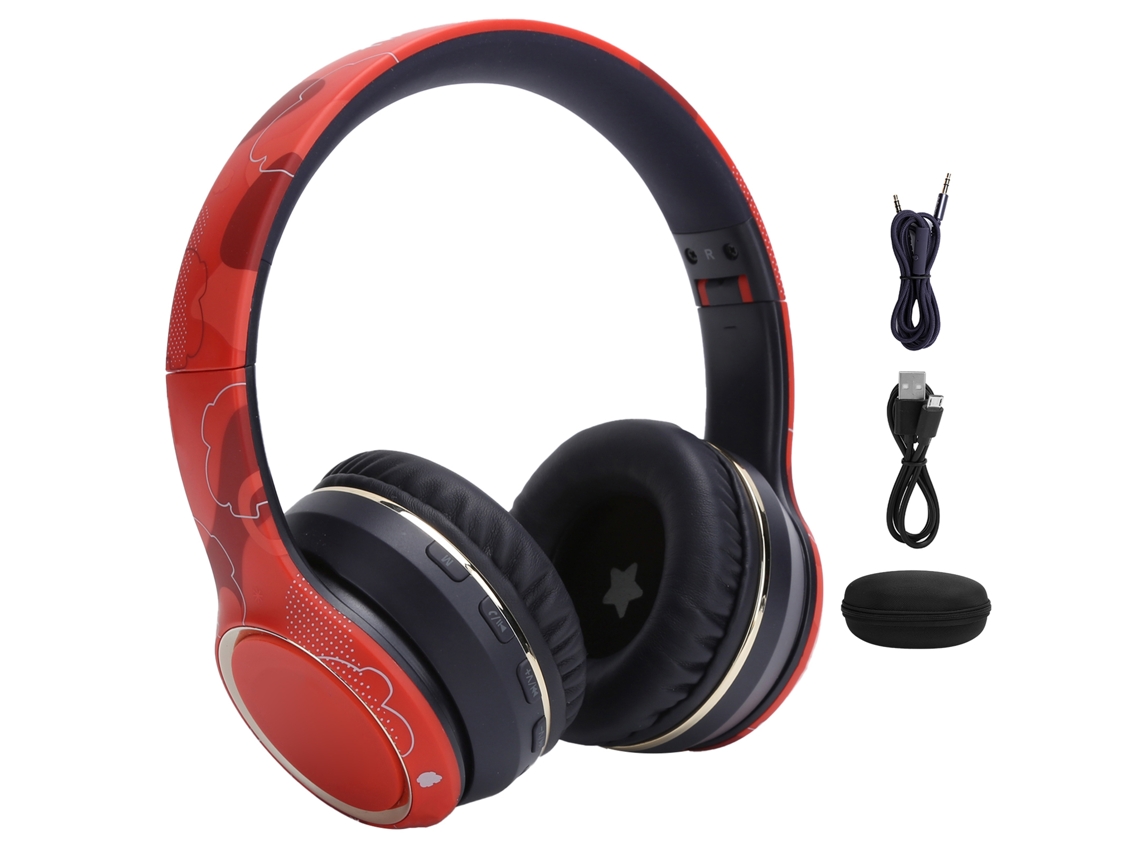 Aetheria fone de Ouvido Bluetooth Sem Fio Sports com Bass Profundo, Ajuste Telescópico e Auricular Over Ear