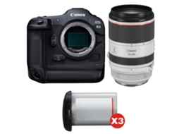 Eos R3 + Rf 70 200mm F/2.8 L Is Usm + 3 Canon Lp e19 + Ebook “20 Dicas para Fotos Que Impressionam” CANON