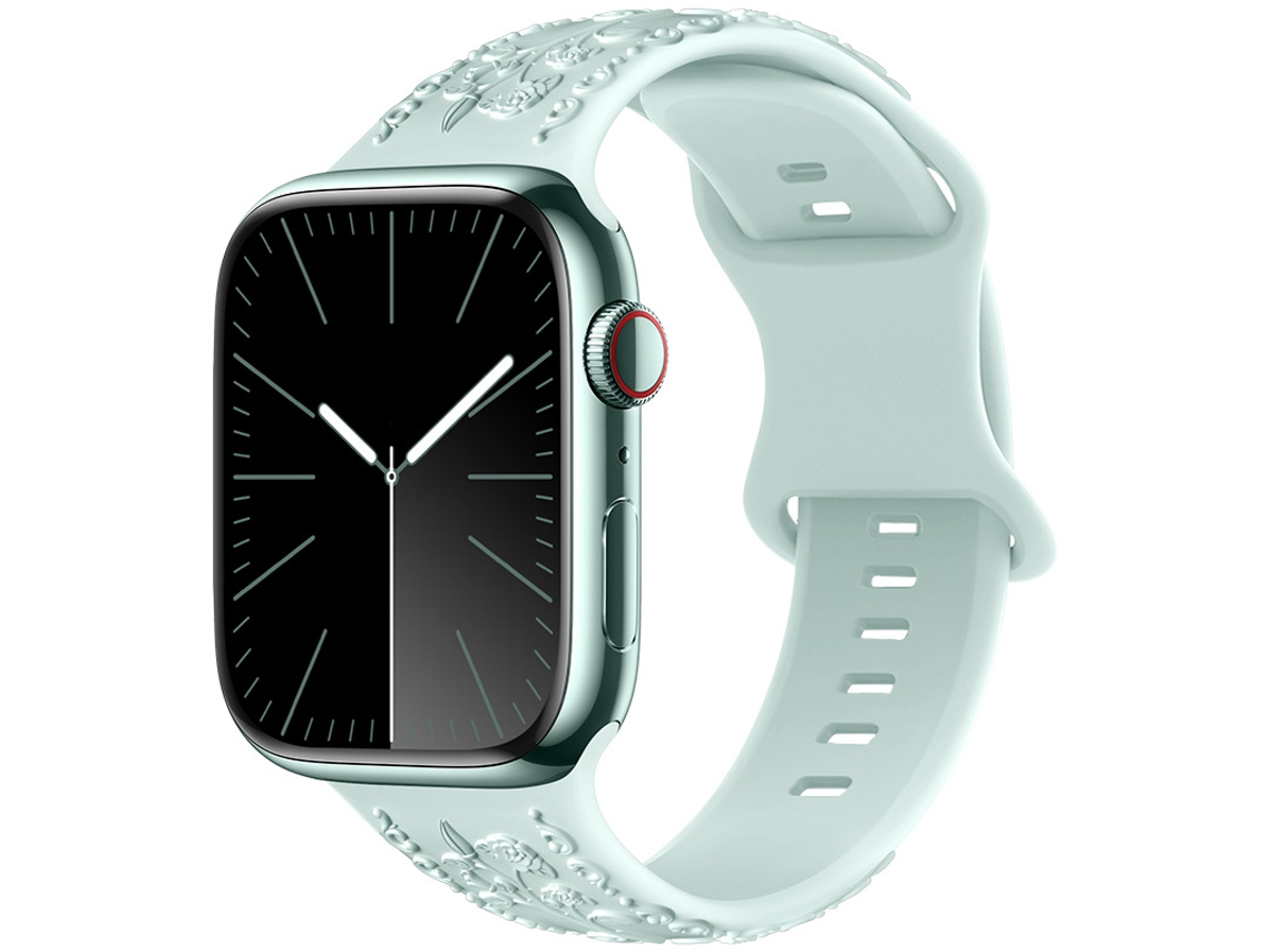 Bracelete Para Apple Watch 42/44/45/46/49mm Verde Claro Cuich