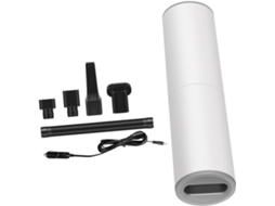 Kit De Aspirador Pó Portátil Para Carro, Aspirador De Pó Sem Fio Para Carro, Aspirador De Pó Compacto Branco Para