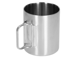 Caneca de Aço Inoxidável 304 Resistente à Corrosão com Alça Dobrável | S/MARCA