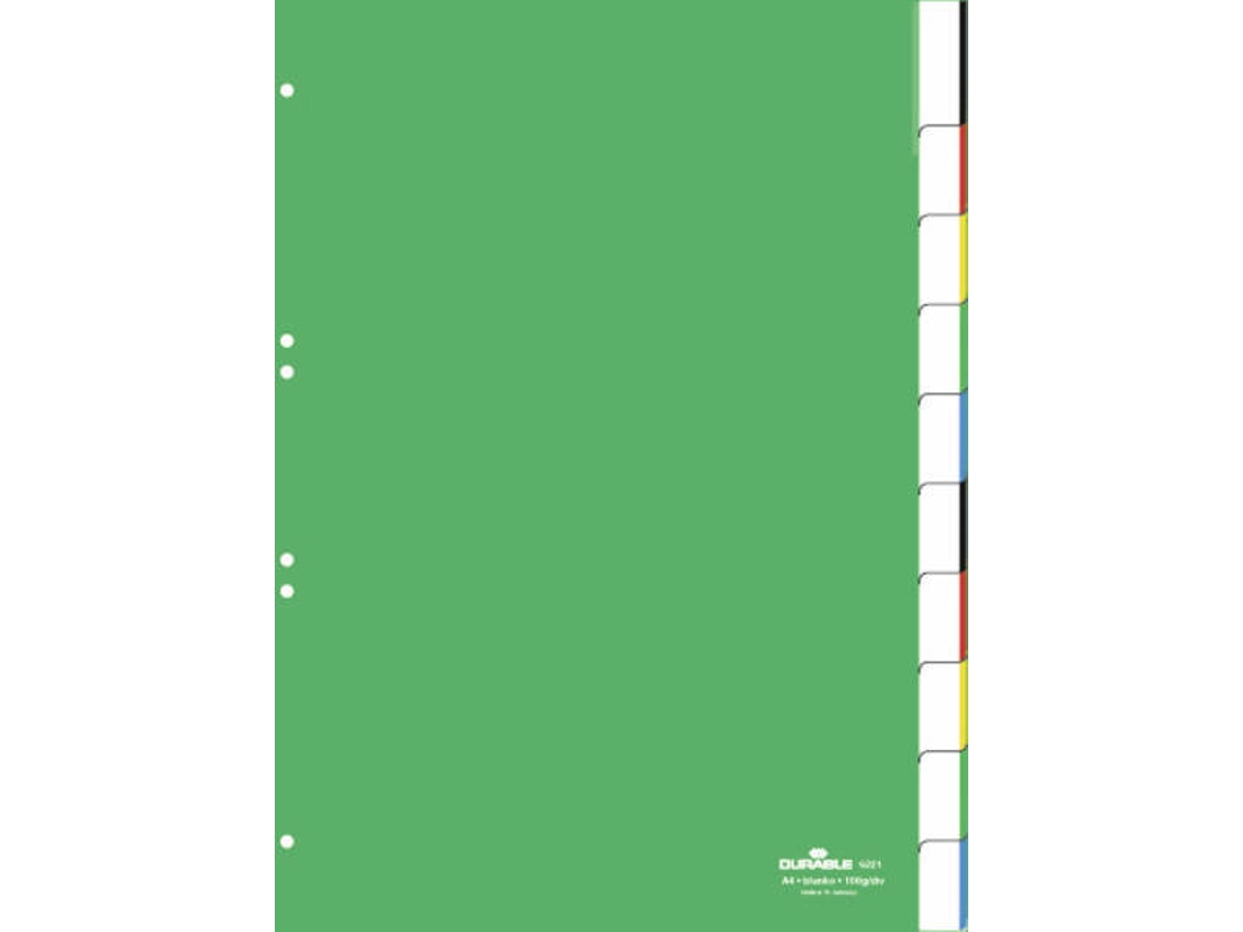 Separador DURABLE (Verde - 23x29.7cm - A4)