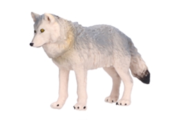 Mali modelo de Lobo Selvagem Simulado Brinquedo Educativo Decorativo para Mesa Crianças Acima de 3 Anos