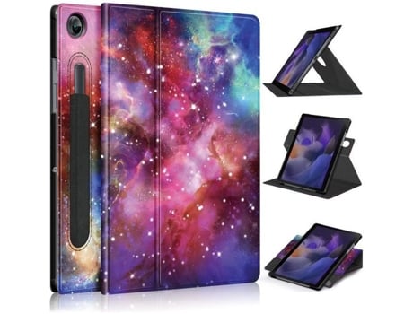 Para Tablet Touchscreen Samsung Galaxy Tab A8 Estojo de 10,5 2021 Sm-X200 Sm-X205 Capa Protetora com Suporte Giratório de 360° -N8Yi