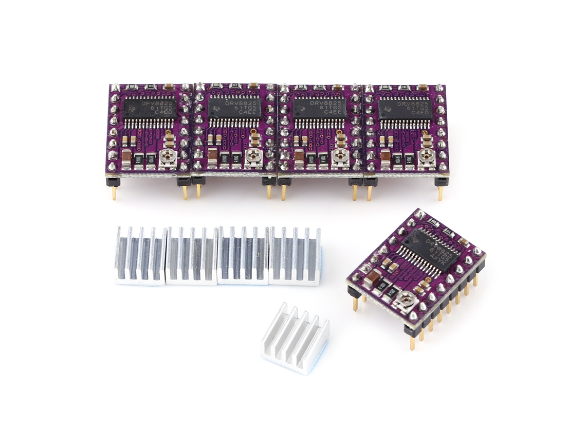 Módulo Driver De Motor Passo A Passo Drv8825 Para Impressora 3d Cnc Reprap (5pcs)