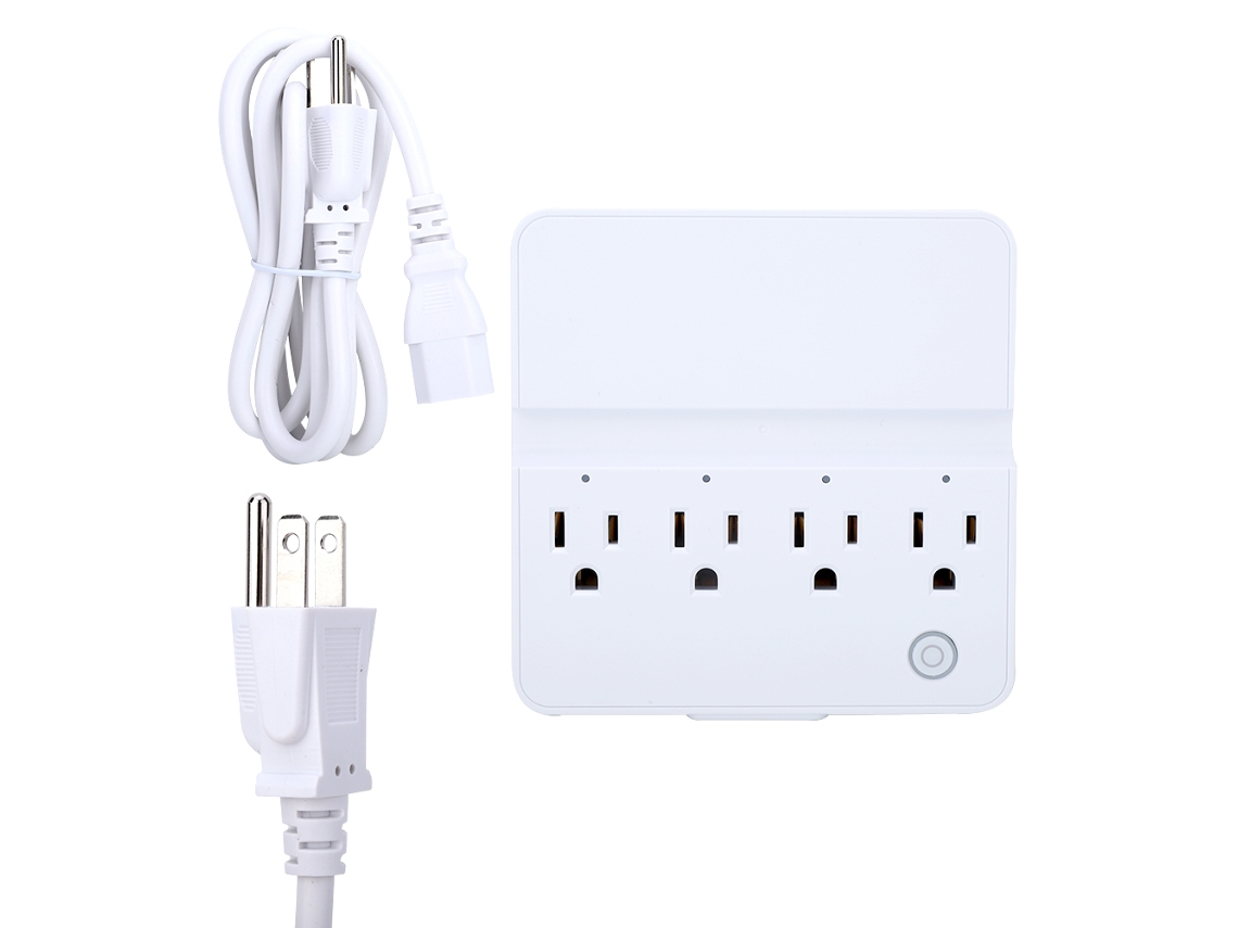 Tomada inteligente com Wi-Fi (controle por voz, várias tomadas CA)