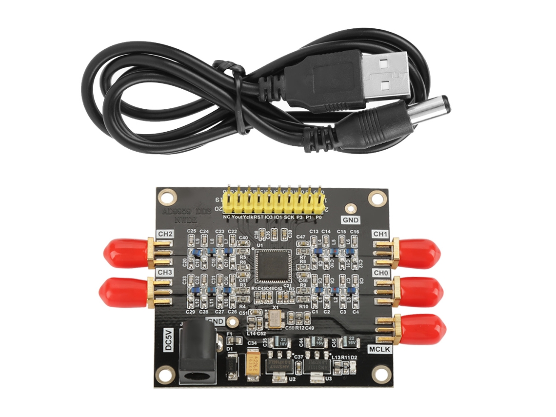 Gerador de Sinais Rf de 4 Canais Módulo Dds Ad9959 Fonte de Sinal