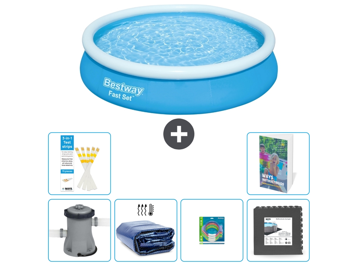 Bestway Piscina Bestway Fast Set Redonda - 366x76 Cm - 7-peças S177