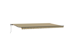 Conjunto 1 Toldo Retrátil Vidaxl Verde Tecido (600 × 300 Cm)