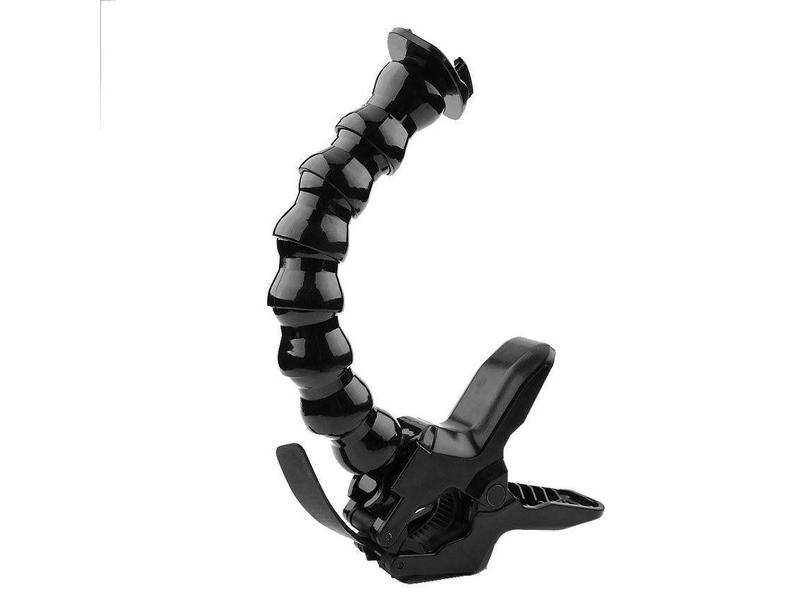 Suporte De Mandíbula Flexível Com Pescoço Ajustável Para Câmera Gropo Hd-aquaforge
