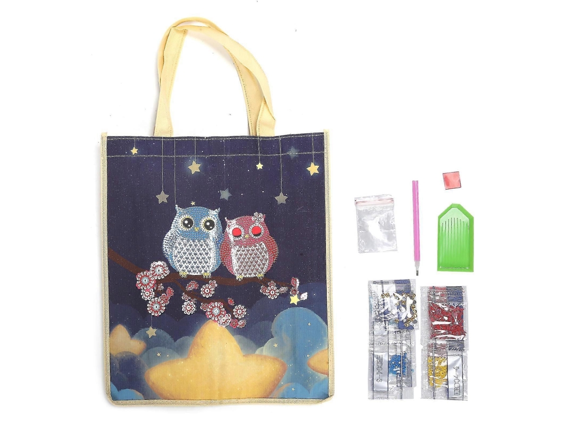 Sacola Dobrável Reutilizável com Alças Sacola de Compras para Pintura com Diamantes GOKOCO (hbd07)