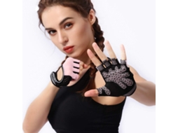 Luvas De Treino Antiderrapantes, Unissex, Ideais Para Academia, Levantamento De Peso E Musculação Cor Rosa, Tamanho