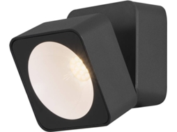 Forlight Tilt - Aplique 90x90x79mm, Alumínio, Cor Preto, Led