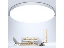 Luminária De Teto Led, 24w, 6500k, 2000lm, Ip44, 30 Cm, Acabamento Branco, Resistente À Água, Para Sala, Quarto, Corredor, Cozinha Ou Escritório