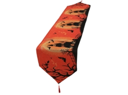 Toalha Mesa Halloween Estrelado Lavável