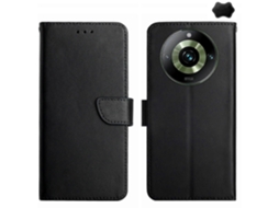 Capa De Couro Flip Anti-impressão Digital Para Realme 11 Pro
