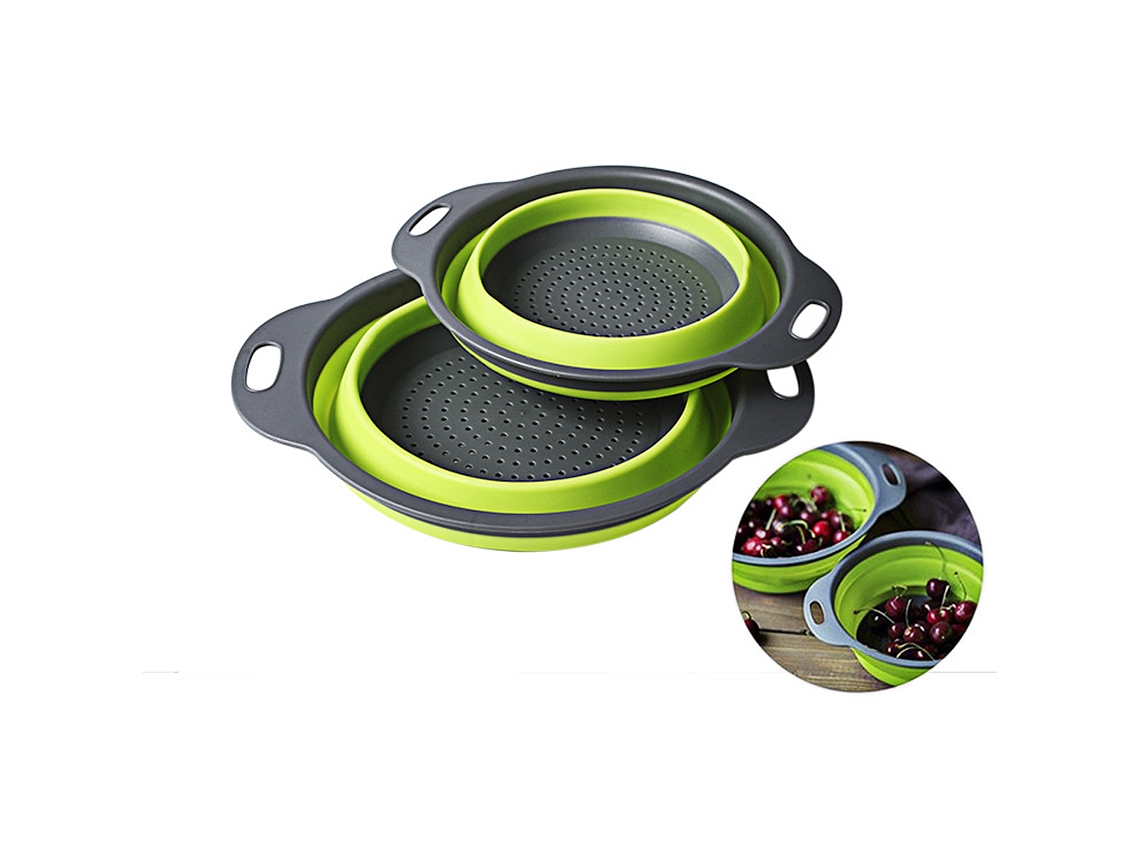 Coador de Silicone Plegável com Alça S/MARCA
