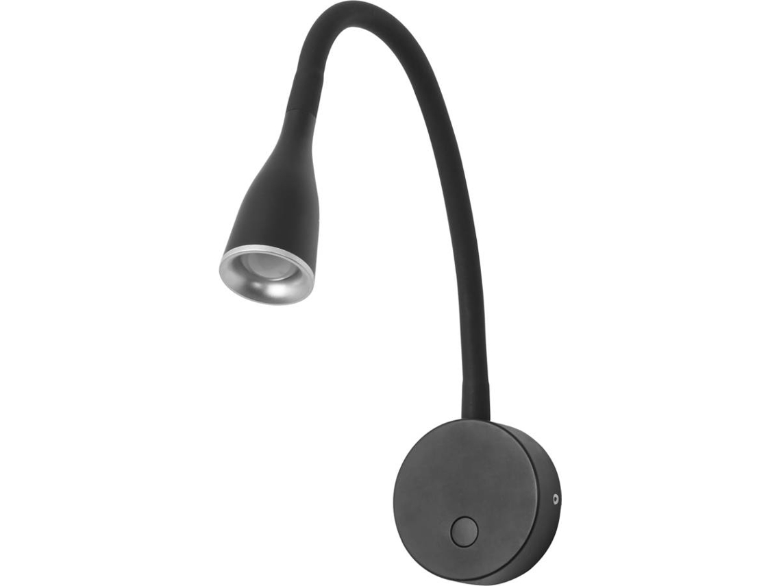 Forlight Crobat - Aplique 85x530x10mm, Policarbonato, Cor Preto, Led, Máx 4.3w