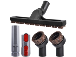Kit de acessórios de vácuo 5 unidades para Dyson V7 V8 V10, ferramenta articulada de piso duro, escova de poeira macia e conversor adaptador