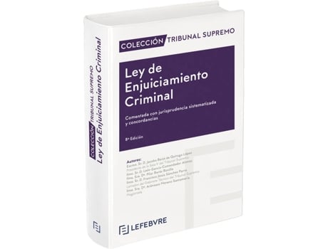 Livro Ley De Enjuiciamiento Criminal 8ª Edición de Lefebvre-El Derecho (Espanhol)