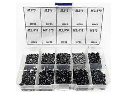 Conjunto De 500 Parafusos Universais Para Laptop M2 M2,5 M3 Para Reparo E Manutenção De Computadores Brilvibera