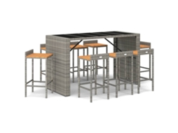 Garden Bar Set, Garden Bar Sets Vidaxl Cinzeto Rattan / Vime (n/a)