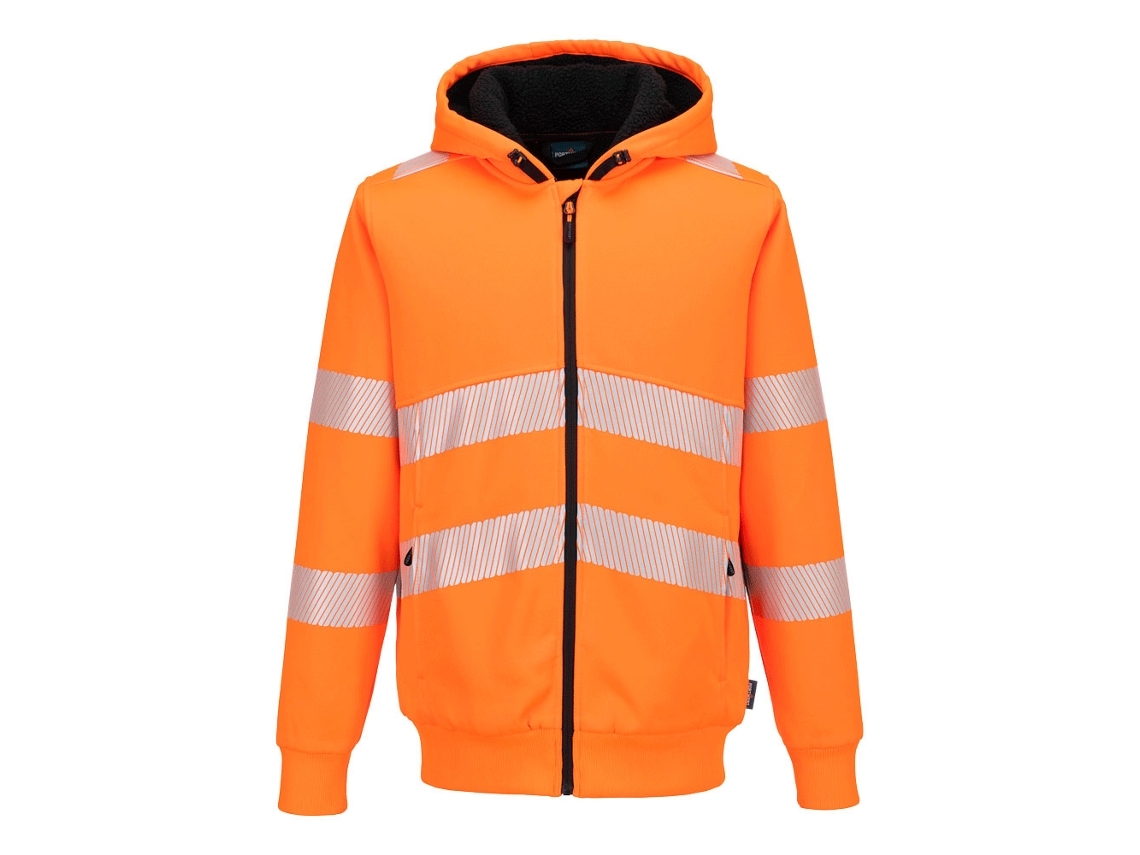 Sweatshirt De Alta Visibilidade Inverno Com Zíper | Trabalho Frio Naranja / Xl