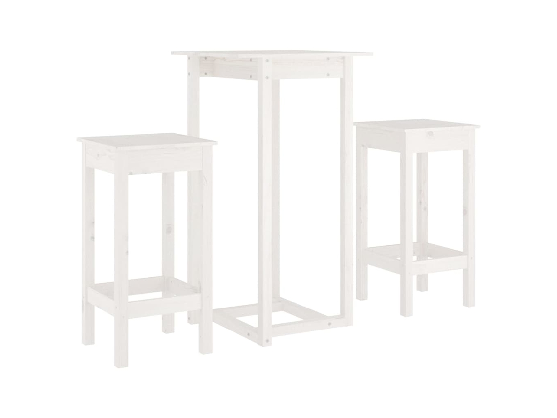 Bar Set, Bar Sets Vidaxl Branco Madeira De Pinho