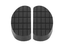 2 Pads De Casco Vaca Borracha Mole Protetiva Anti-desgaste