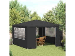 Vidaxl Tenda Festas Com Paredes Laterais 4x4m 90g/m² Antracite