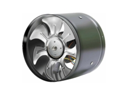 Ventilador Axial De Aço Inoxidável Para Ar/exaustão. Ventilador De Canal Em Aço Galvanizado 100 Mm, Preto