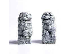 Decoração de Aquário Mini Estátua de Feng Shui Cão em Resina Pequena S/MARCA