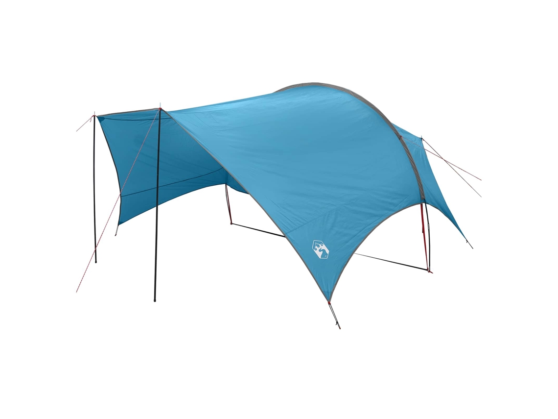Conjunto 1 Tarp De Camping Vidaxl Azul Poliéster (550 X 400 X 230 Cm)