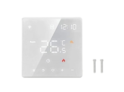 Termostato Digital Pequeno Touch Inteligente Tuya Controle Temperatura 100‑250vac Aquecimento Piso Água 3a Branco