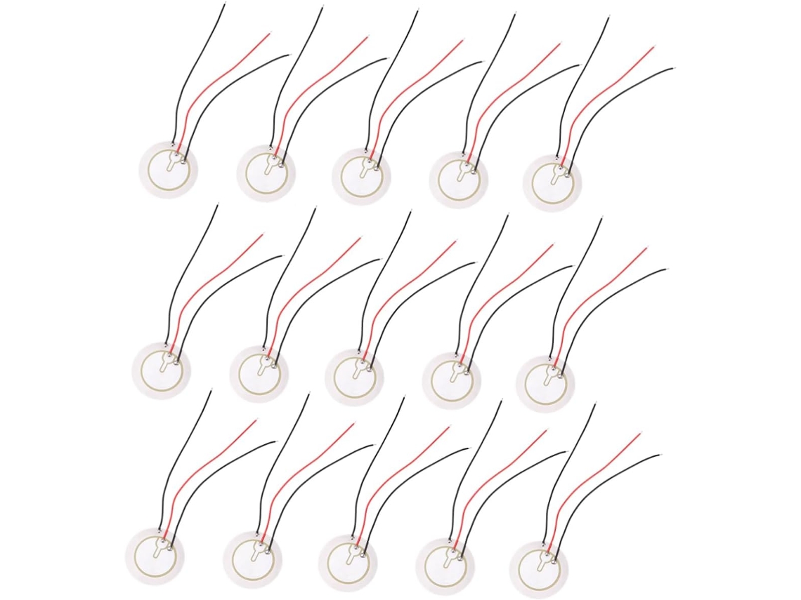 Conjunto De 20 Buzzers De Aço Inoxidável Para Projetos Diy Com Fios De Acionamento Gokoco