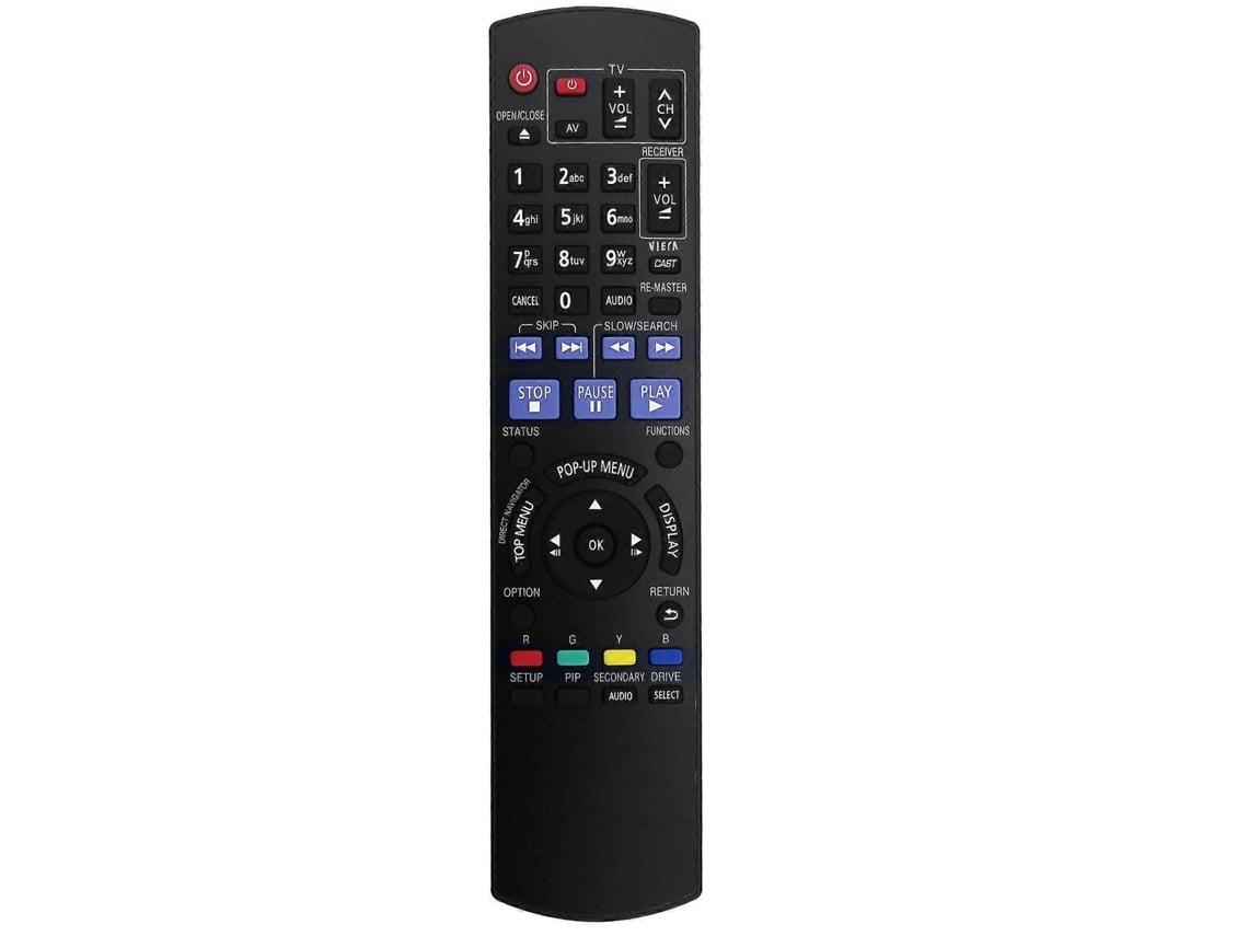 Comando À Distância De Substituição Para N2qayb000380 Blu Ray Disc Player Dmp-bd60 Dmp-bd80 Dmpbd60 Dmpbd80 Dmp-bd80gn Dm