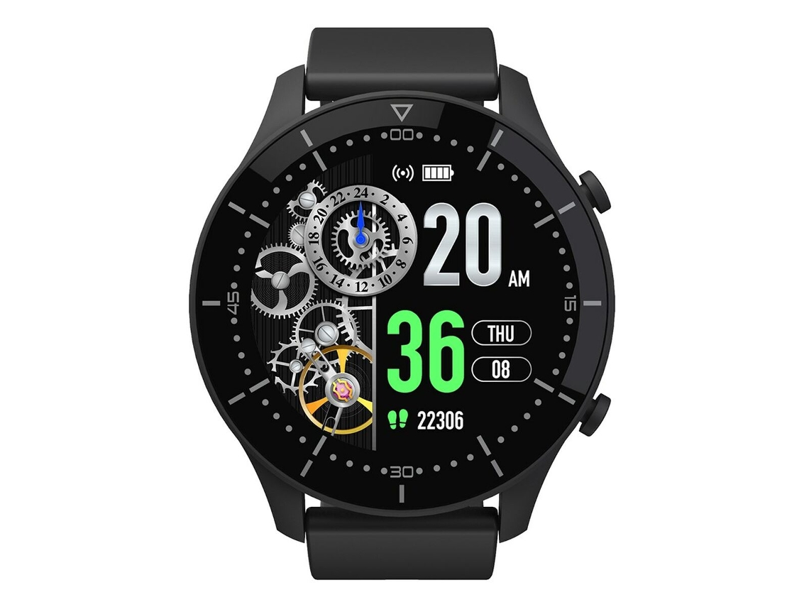 Smartwatch MEDIA TECH MT870 (Preto - 1,3" - Smartwatch)