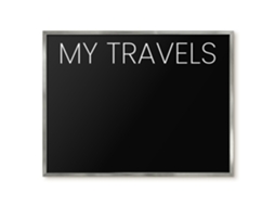 Magnetic Wall Board My Travels For The Office Espelharte (80x60 Cm)