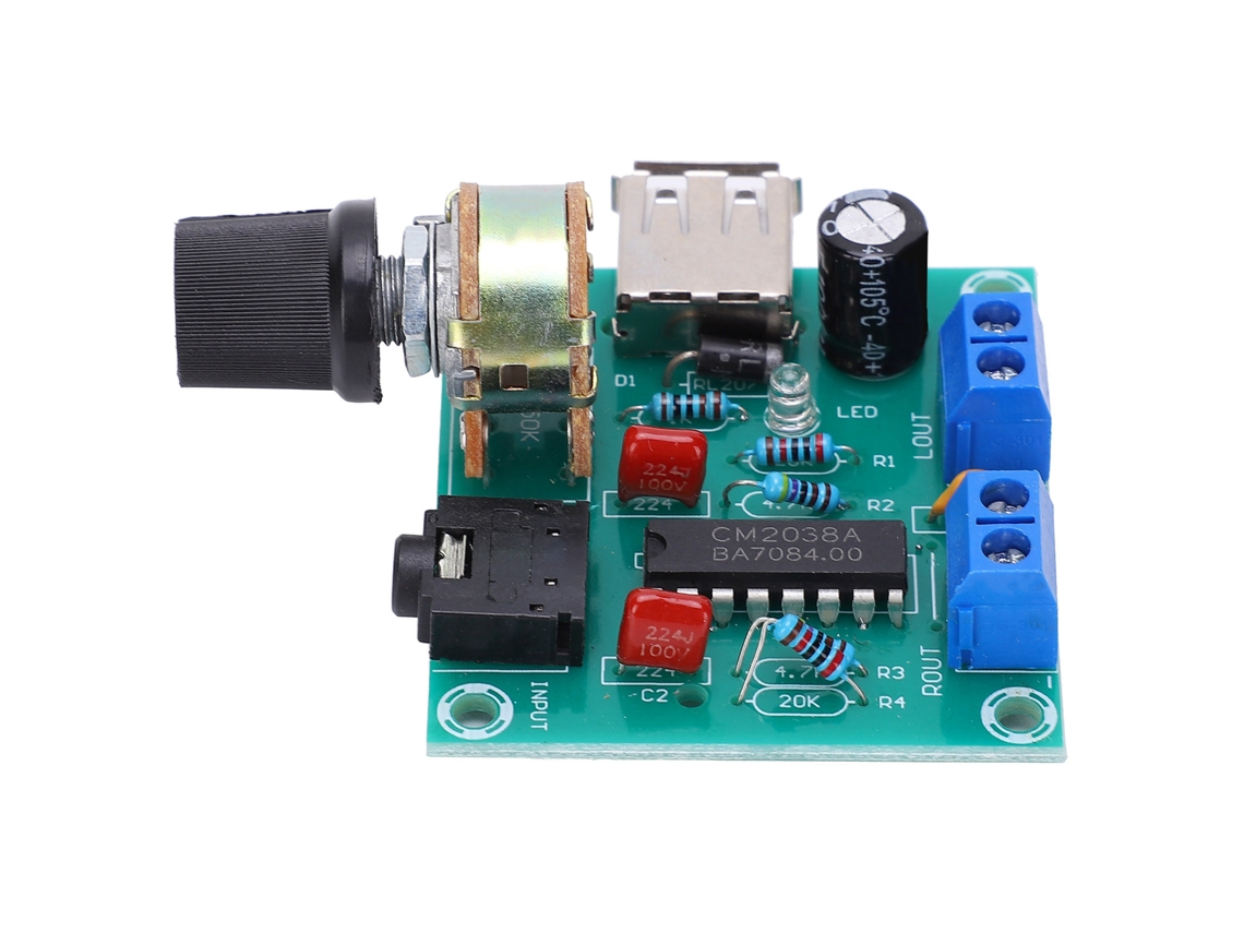 Laxiscreed Módulo Amplificador Usb Com Proteção Térmica E Alimentação De 2 A 6v Dc