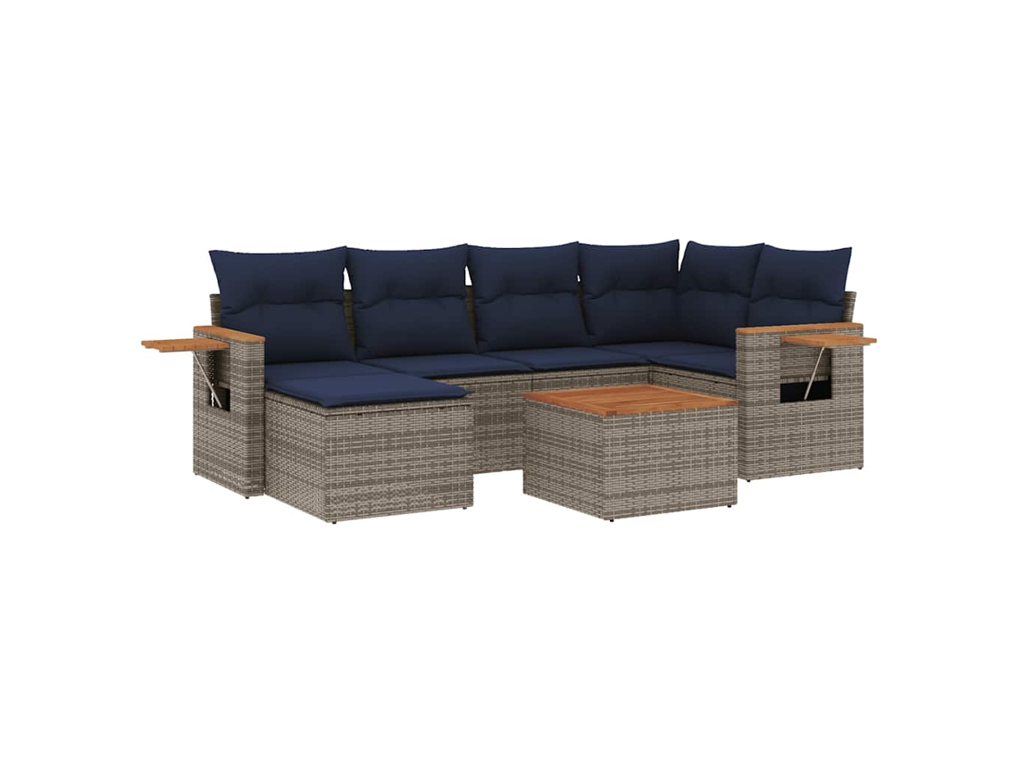 Garden Sofa Set, Garden Sofa Sets Vidaxl Cinzeto Rattan / Vime (n/a)