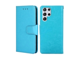 Capa De Celular Em Couro Com Textura De Cristal Para Samsung Galaxy S23 Ultra 5g