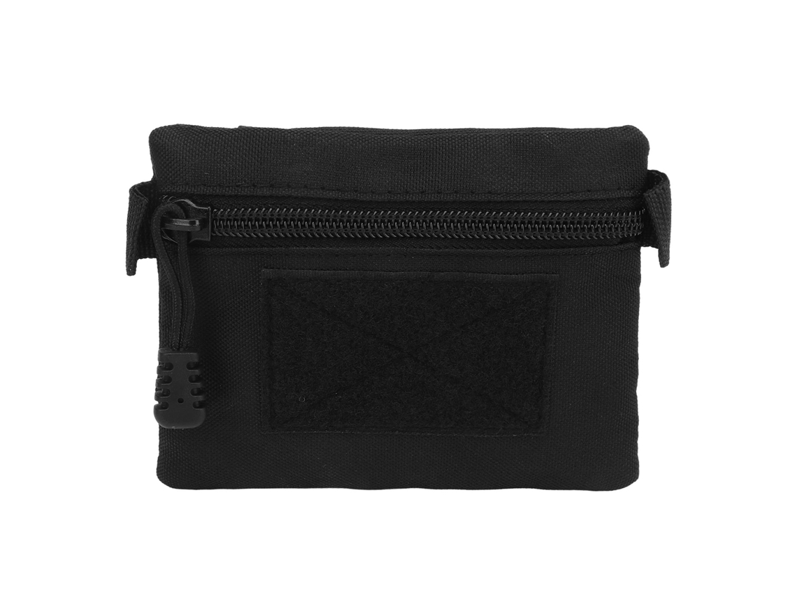 Bolsa De Cinto Preta De Nylon Portátil Para Moedas E Ferramentas Pequenas Viagem Ao Ar Livre