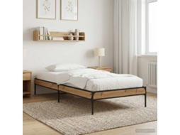 Vidaxl Estrutura Da Cama Carvalho Artisian 80 X 200 Cm