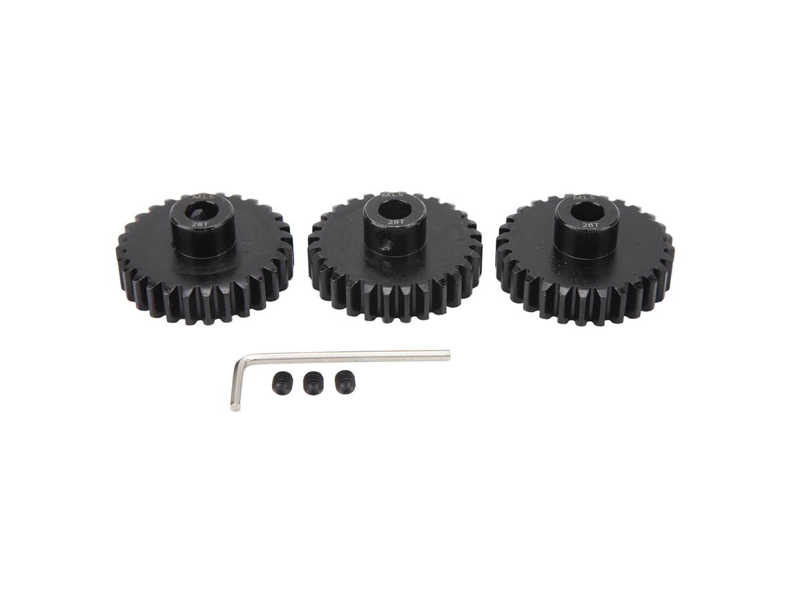 Engrenagem Pinion De Aço Preto M1.5 8mm Conjunto Reduz Ruído Para Carro Controle Remoto 1/5 1/8 1/10 28d