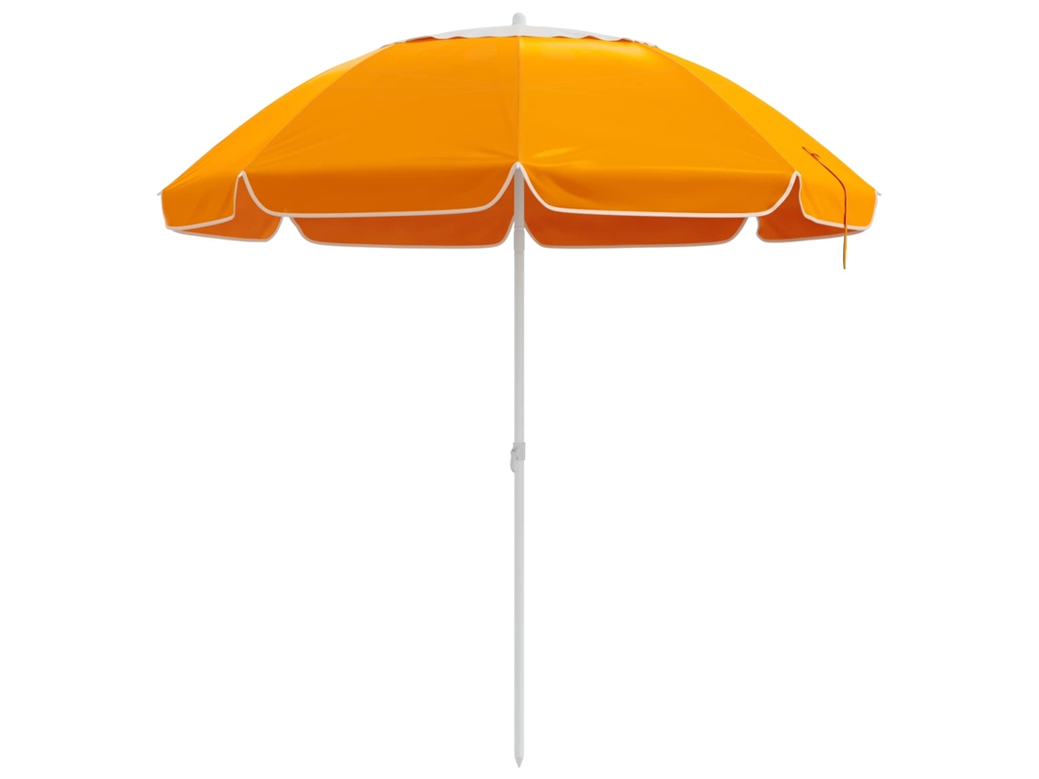 Conjunto 1 Guarda-sol De Jardim Inclinável Vidaxl Laranja Poliéster (240 Cm)
