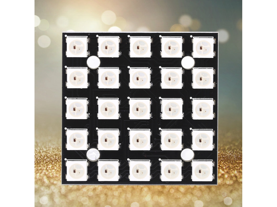 Laxiscreed Placa De Desenvolvimento Led Ws2812b De Cores Completas E Display Flexível