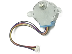 Motor de Passo DC 24BYJ48, 5V/12V, 4 Fases, 5 Fios, Redução 1/64, Impermeável para Eletrodomésticos com S/MARCA