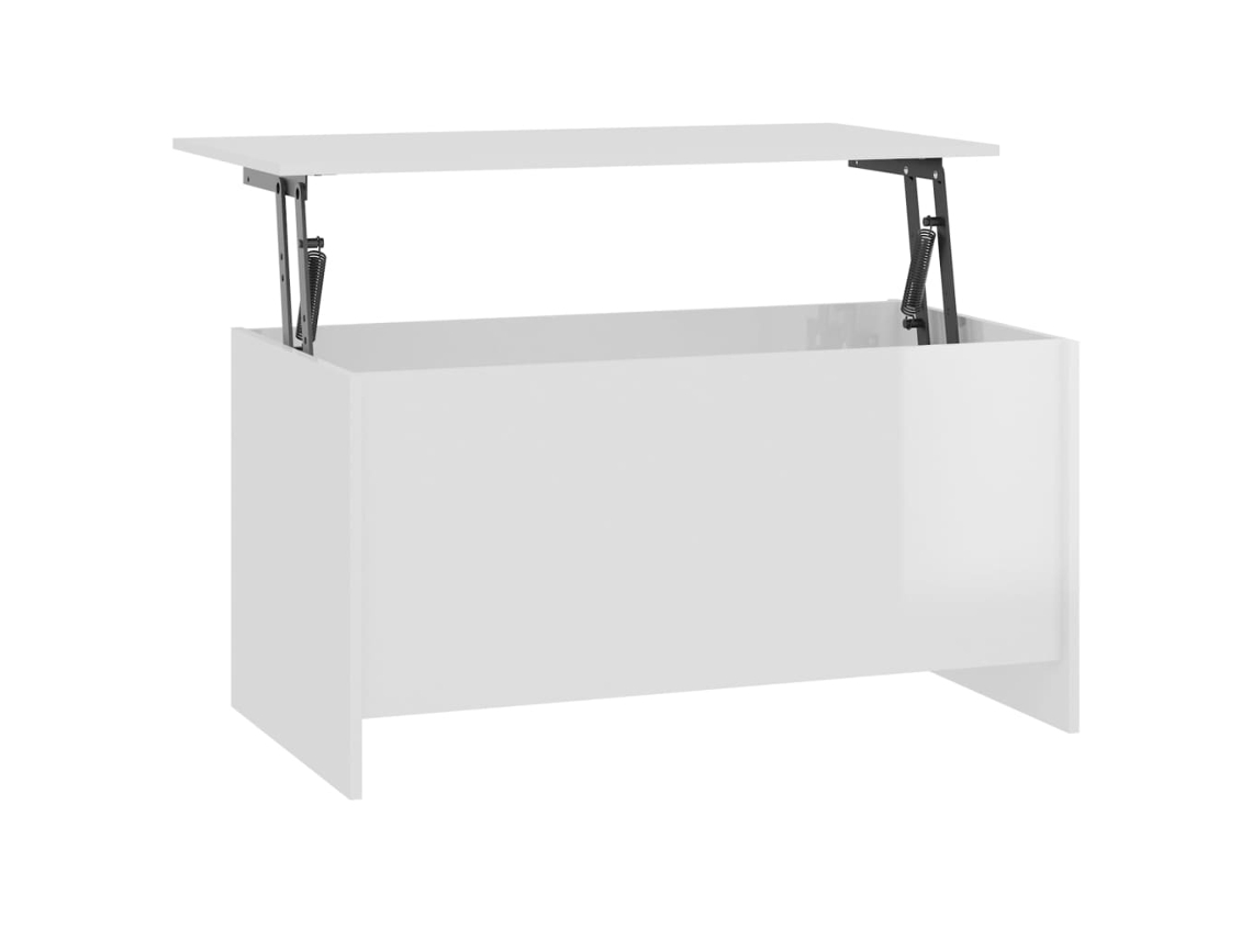 Coffee Table, Coffee Tables Vidaxl Branco Madeira Processada (102 X 55 X 52.5 Cm)