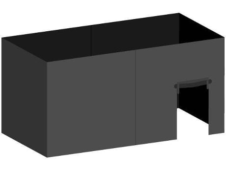 Pack 4 Toldos Laterais para Tendas REGALOS MIGUEL  5L1P (3x6 m - Preto)