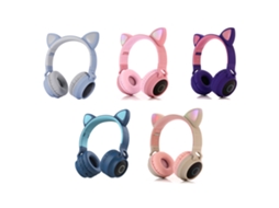 Fone LAXISCREED Sem Fio Orelhas Gato Rgb